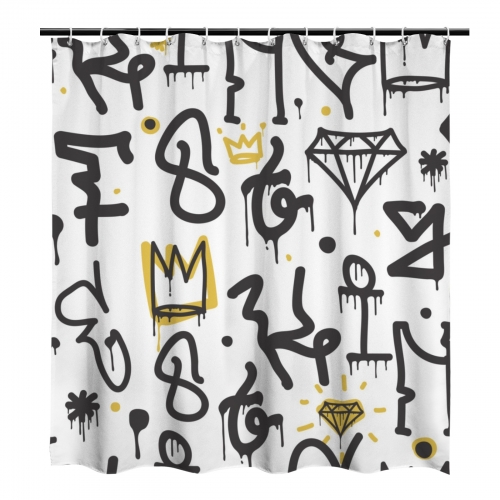 Shower Curtain 66x72inch（Made in Queens）
