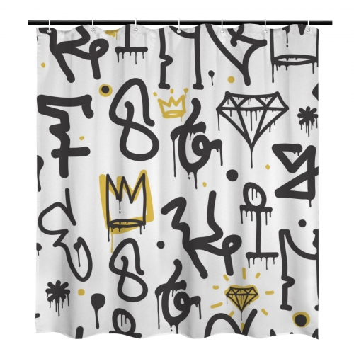 Shower Curtain 66x72inch（Made in Queens）