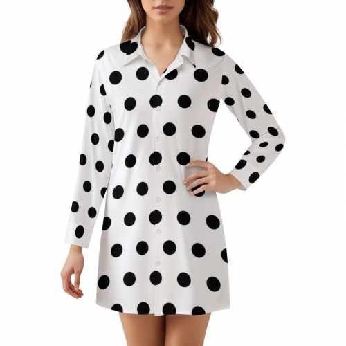 Women's Long Sleeve Shirt Dress