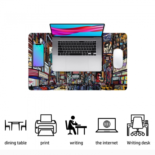 Custom Rectangle Mousepad 23.6" x 13.8"（with Stitched Edges）(Made in USA)