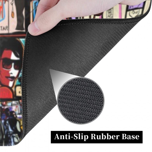 Custom Rectangle Mousepad 23.6" x 13.8"（with Stitched Edges）(Made in USA)