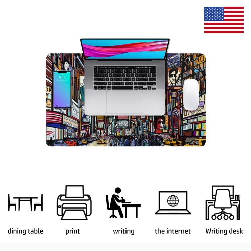 Custom Rectangle Mousepad 23.6" x 13.8"(with Stitched Edges) | Ships from USA