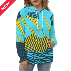 Unisex Double-Layer Loose-Fit All-Over Print Hoodie