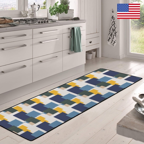 60x18 inch Area Rug with Black Binding | Ships from USA