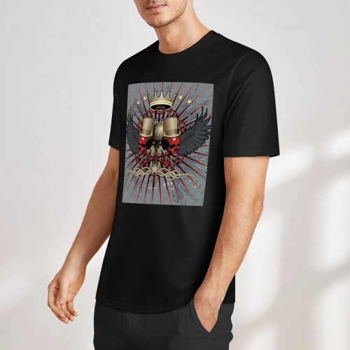 Men's Cotton T-Shirt (Front Printing)