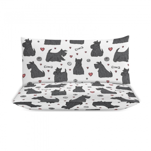 3-Piece Bedding Set (1 Duvet Cover + 2 Pillow Shams) – 86"×70"