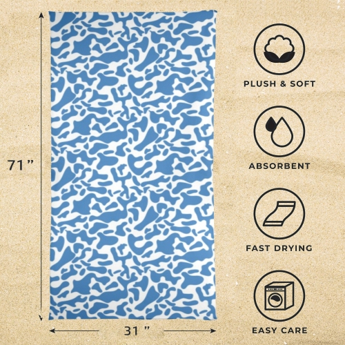 Beach Towel 31"x71"(NEW)(Made in USA)