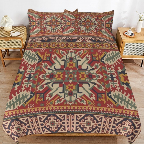 3-Piece Bedding Set (1 Duvet Cover + 2 Pillow Shams) – 79"×90"