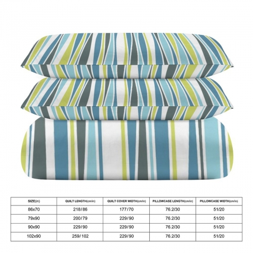 3-Piece Bedding Set (1 Duvet Cover + 2 Pillow Shams) – 102"×90"