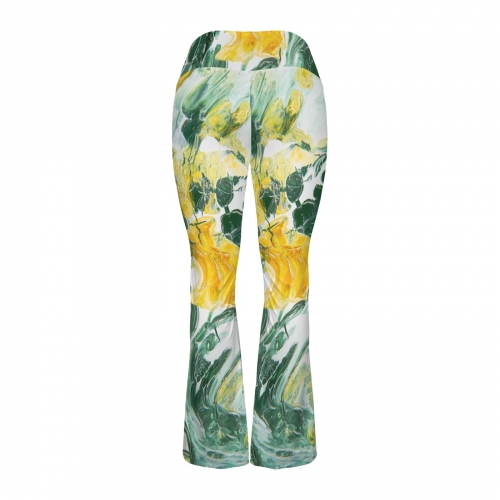Women's V-Crossover High Waisted Flare Leggings