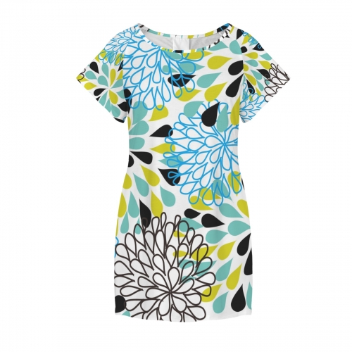 Women's Casual Round Neck Short Sleeve Dress