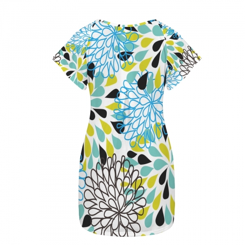 Women's Casual Round Neck Short Sleeve Dress