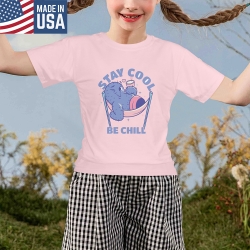 Custom Girl's T-Shirt(Front Printing) (Made in USA)