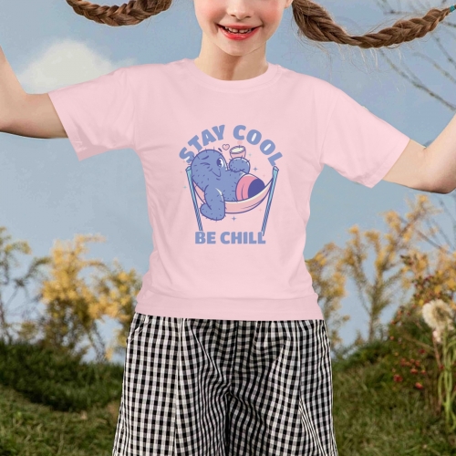 Custom Girl's T-Shirt(Front Printing) (Made in USA)