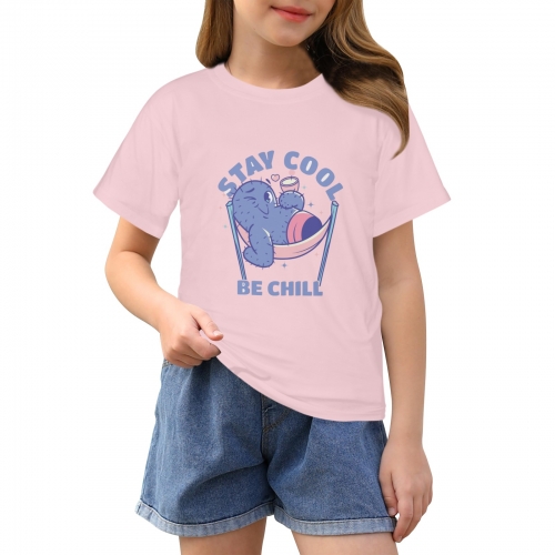 Custom Girl's T-Shirt(Front Printing) (Made in USA)