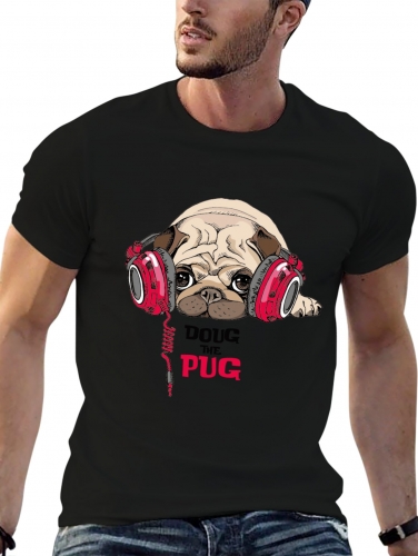 Cotton Short Sleeve T-shirt (Front Side Printing) (Made in Germany)