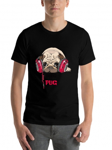 Cotton Short Sleeve T-shirt (Front Side Printing) (Made in Germany)