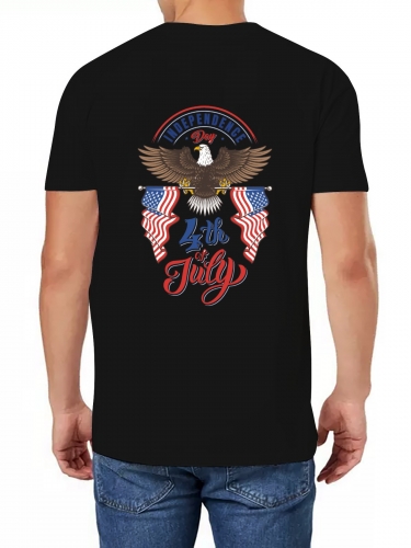Cotton Short Sleeve T-shirt (Back Side Printing) (Made in Germany)
