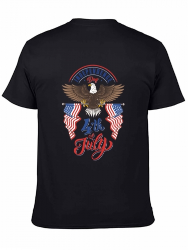 Cotton Short Sleeve T-shirt (Back Side Printing) (Made in Germany)