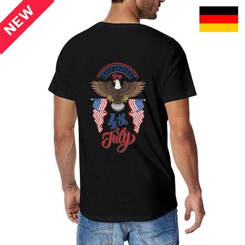 Cotton Short Sleeve T-shirt (Back Side Printing) | Ships from Germany