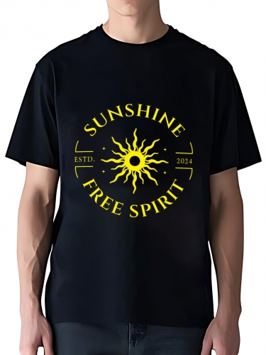 Cotton Short Sleeve T-shirt (Front Side Printing) (Made in Japan)