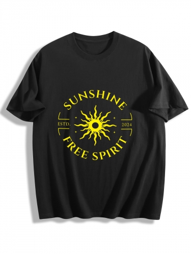 Cotton Short Sleeve T-shirt (Front Side Printing) (Made in Japan)