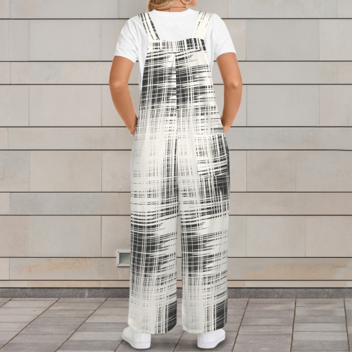 Pocket Wide Leg Bib Jumpsuit