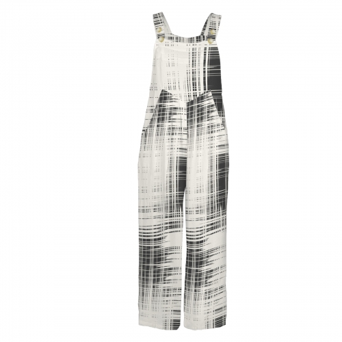 Pocket Wide Leg Bib Jumpsuit