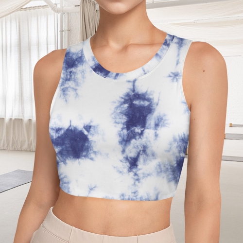 Sleeveless Yoga Crop Active Tank Tops