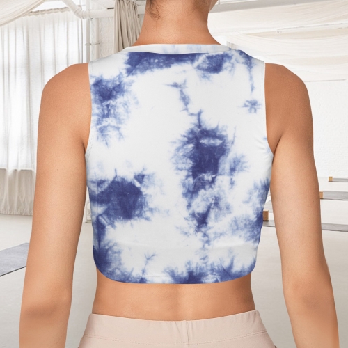 Sleeveless Yoga Crop Active Tank Tops
