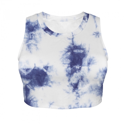 Sleeveless Yoga Crop Active Tank Tops