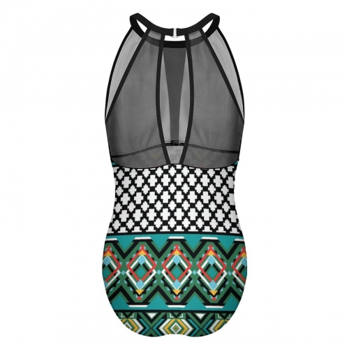 Women's Plunge Mesh Ruched Swimsuit