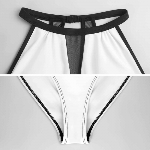 Women's Plunge Mesh Ruched Swimsuit