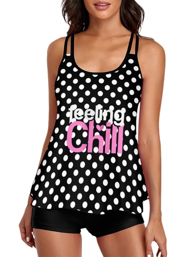 Split Swimsuit Set (Front Side Printing)(Made in USA)
