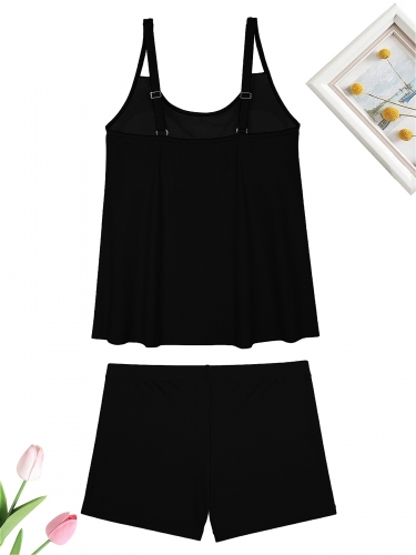Split Swimsuit Set (Front Side Printing)(Made in USA)