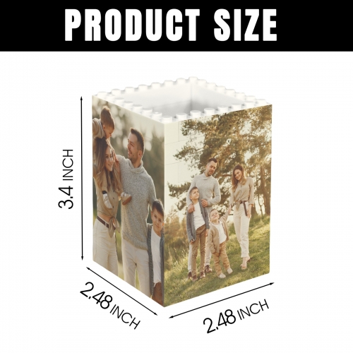 Personalized Building Bricks Pencil Pot