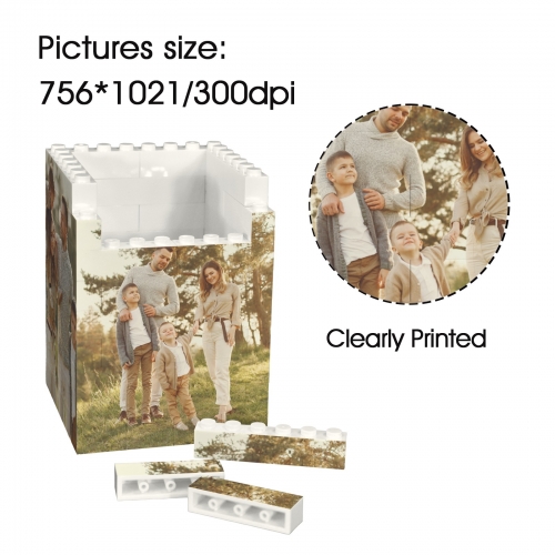 Personalized Building Bricks Pencil Pot