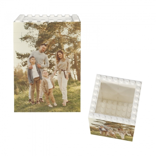 Personalized Building Bricks Pencil Pot