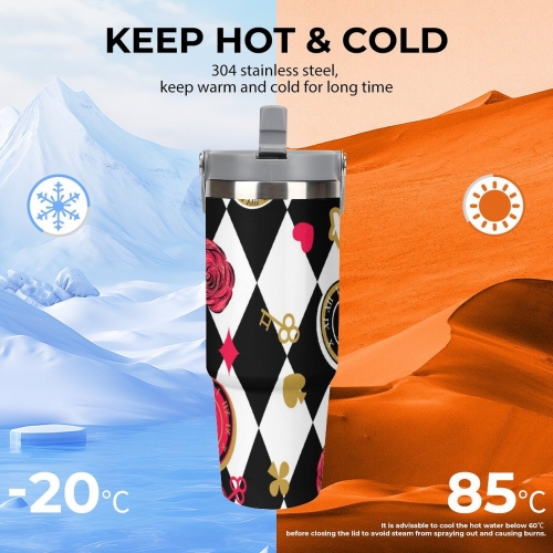 30oz Tumbler with Top Handle