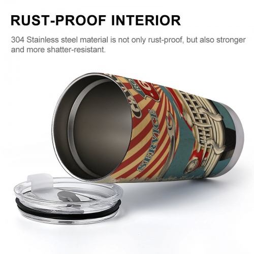 Tapered Stainless Steel Tumbler 20 oz(Made in USA)