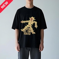 Cotton Short Sleeve T-shirt (Two Sides Printing) (Made in Japan)
