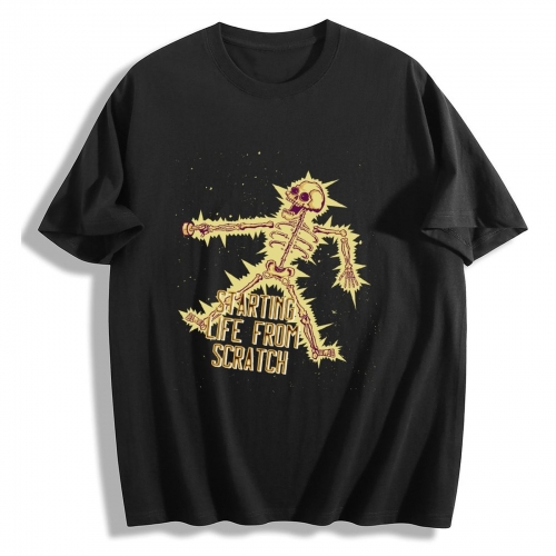 Cotton Short Sleeve T-shirt (Two Sides Printing) (Made in Japan)