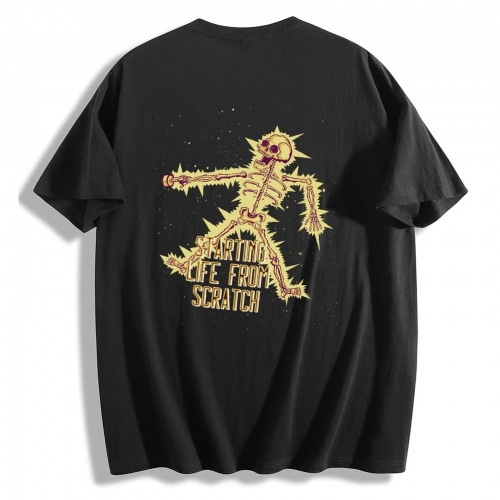 Cotton Short Sleeve T-shirt (Two Sides Printing) (Made in Japan)