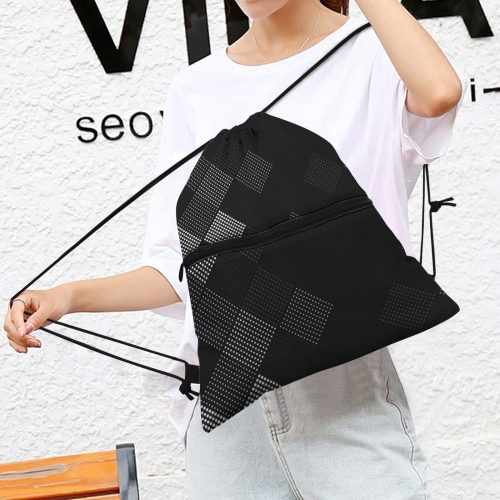Zipper Drawstring Bag