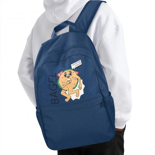 Casual Backpack(Upper Part Printing)(Model 1753)(Made in Queens)