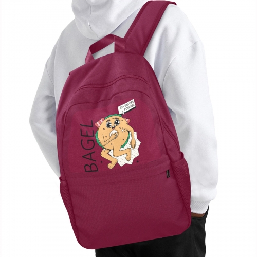 Casual Backpack(Upper Part Printing)(Model 1753)(Made in Queens)