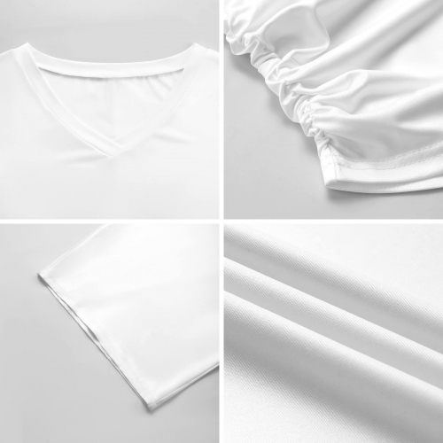 Women's V-Neck Batwing Sleeve T-Shirt