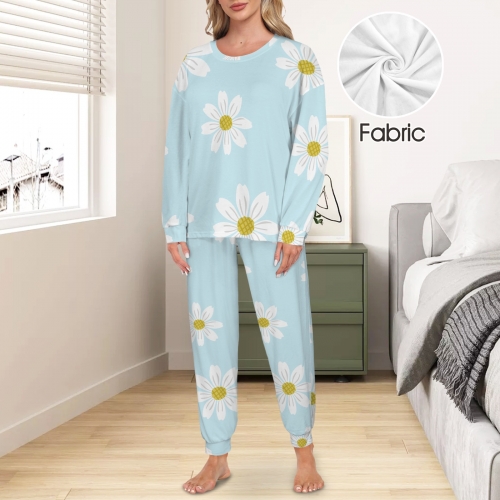 Women's Tether Leg Binding Long Pajama Sets