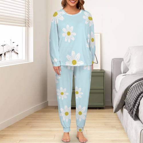 Women's Tether Leg Binding Long Pajama Sets