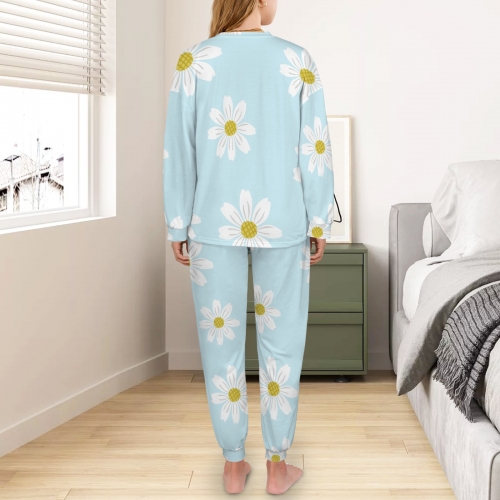 Women's Tether Leg Binding Long Pajama Sets
